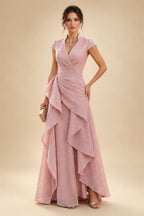 A-Line/Princess Scoop Neck Satin Tea-Length Mother of the Bride Dresses with Pockets (SHI22500122)