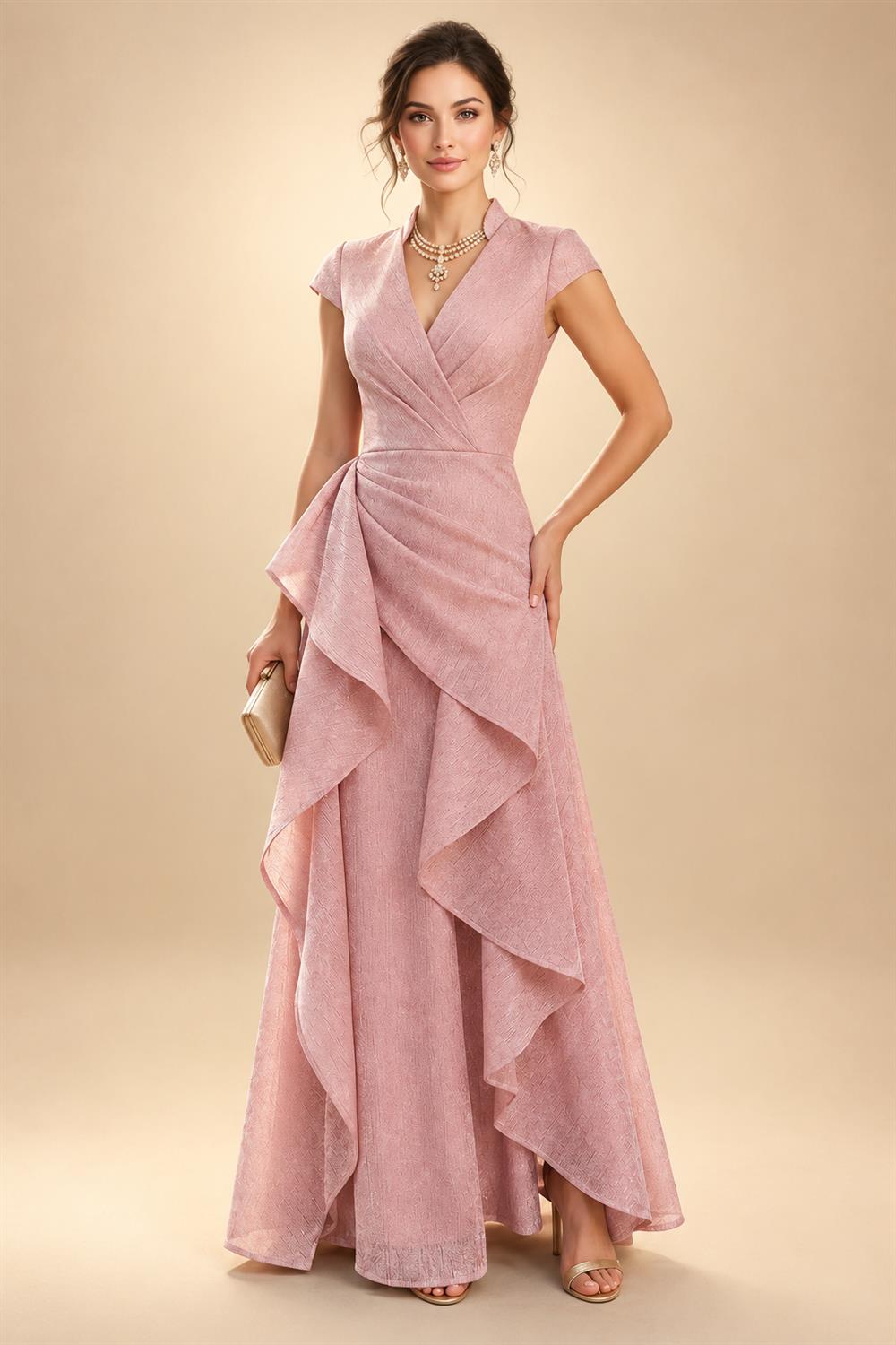 Lace Floral Sheath/Column Scoop Neck Floor-Length Mother of the Bride & Groom Dresses for Women (SHI22501493)