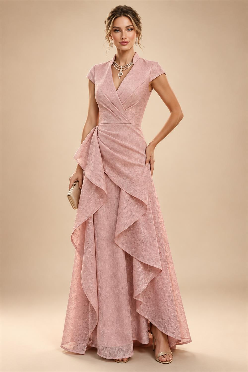 A-Line/Princess Off Shoulder Satin Maxi Mother of the Bride & Groom Dresses with Ruched Bodice, Belt, Rhinestone & Pleats (SHI22501647)