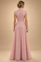 Sheath Satin Tea-Length Mother of the Bride & Groom Dresses with 3/4 Bell Sleeves & Crystal Embellished Belt (SHI22500471)