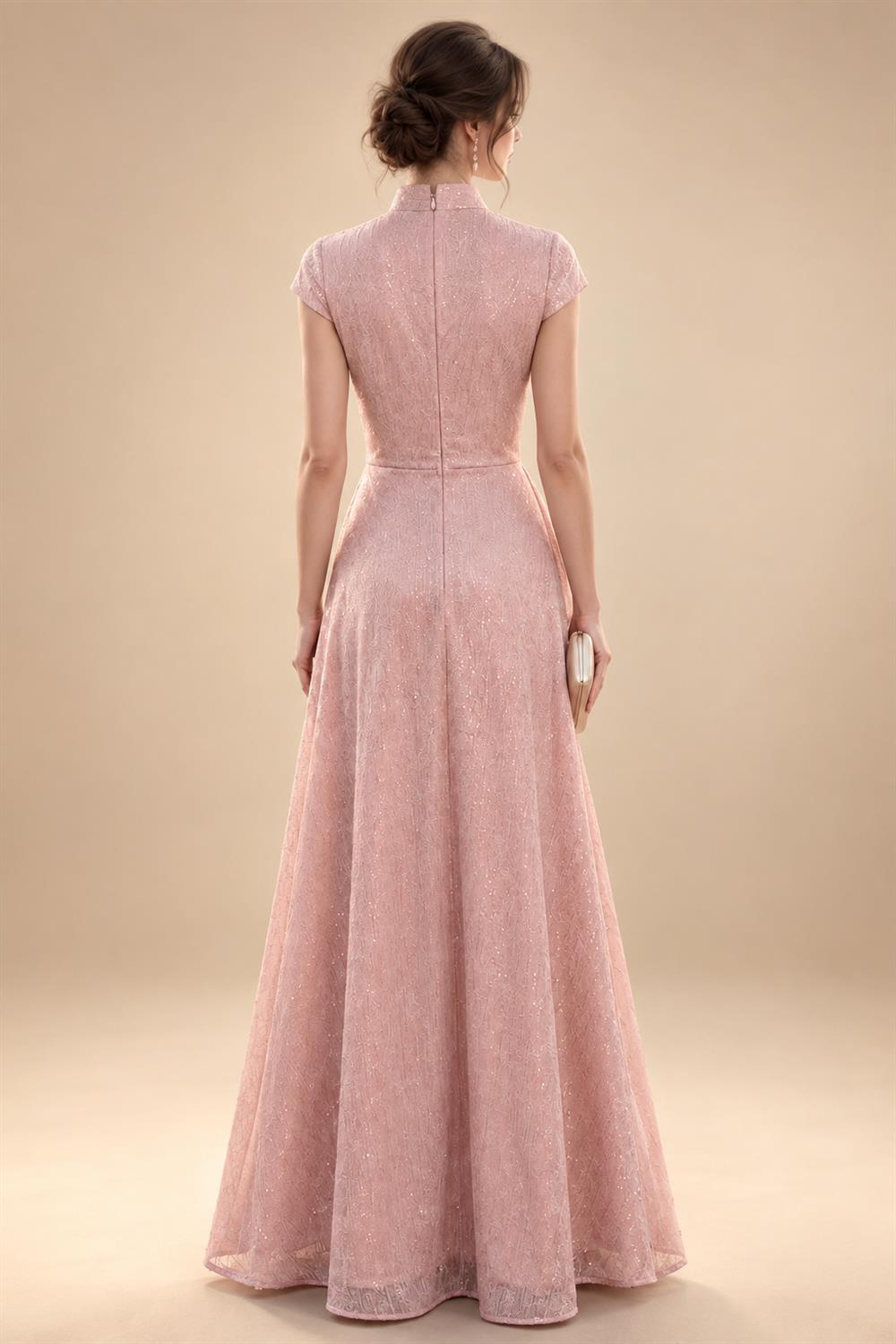 Sheath/Column Asymmetric Neck Satin Maxi Mother of the Bride & Groom Dresses with Side Sash, Slit & Ruched Waist (SHI22501643)