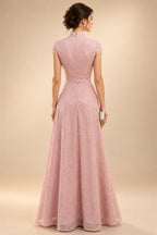 A-Line/Princess Scoop Neck Satin High-Low Mother of the Bride & Groom Dresses with Sequin Floral & Pleats (SHI22501631)