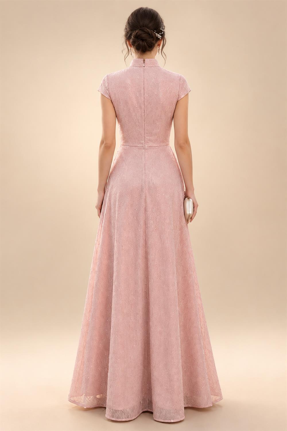 Sheath/Column Scoop Neck Velvet Maxi Mother of the Bride & Groom Dresses with Ruched Waist (SHI22501595)