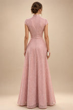 Satin Scoop Neck Mother of the Bride & Groom Dresses with 3D Flower (SHI22500338)