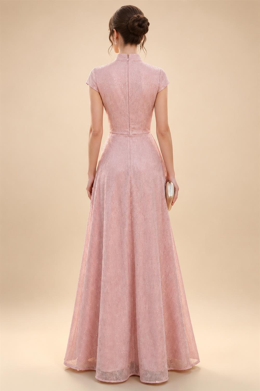 Sheath/Column One Shoulder Floral Embroidery Floor-Length Mother of the Bride & Groom Dresses with Side Draped Sash (SHI22501617)