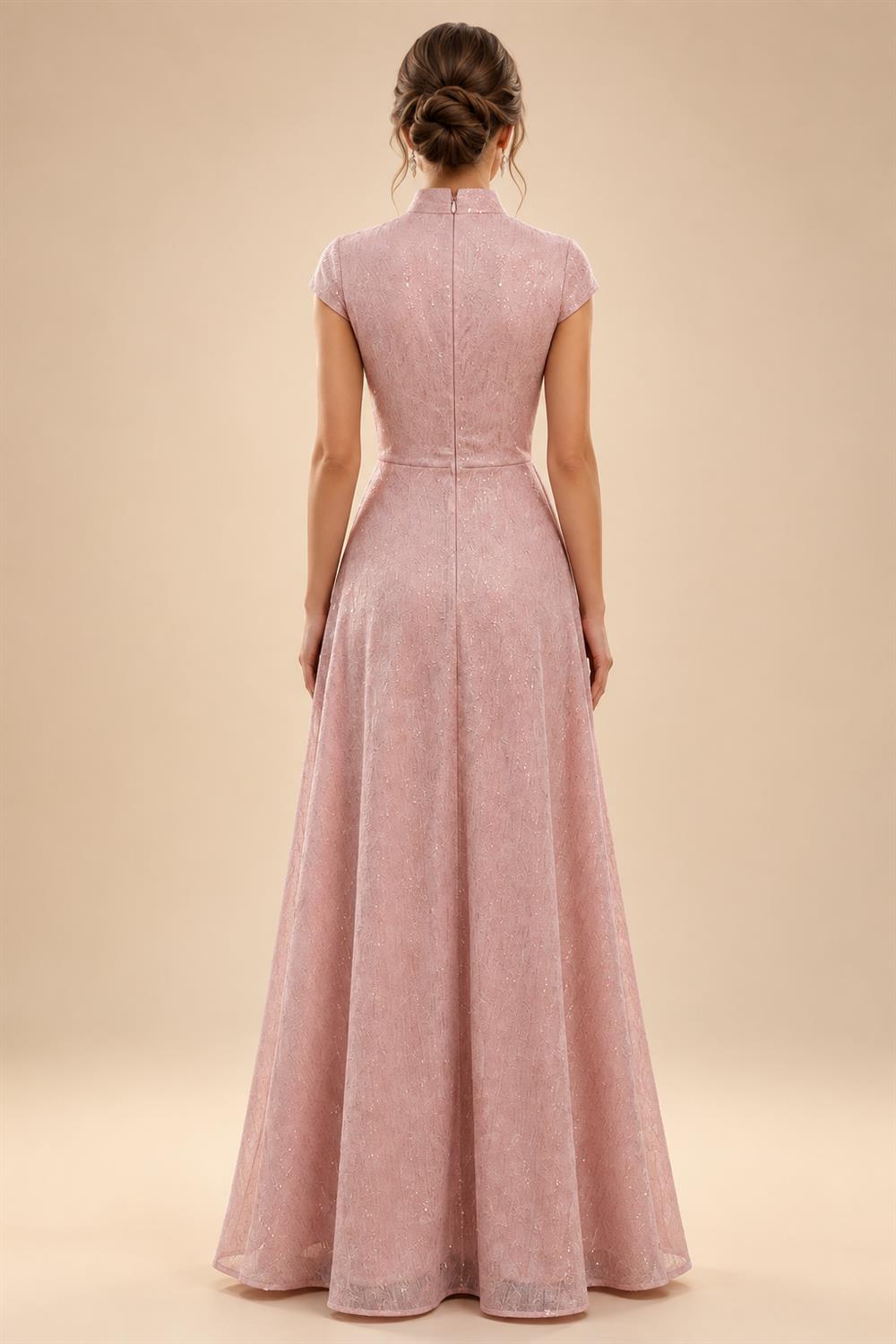 Floral Print Sheath/Column Scoop Neck Floor-Length Mother of the Bride & Groom Dresses with Ruched Waist (SHI22501153)