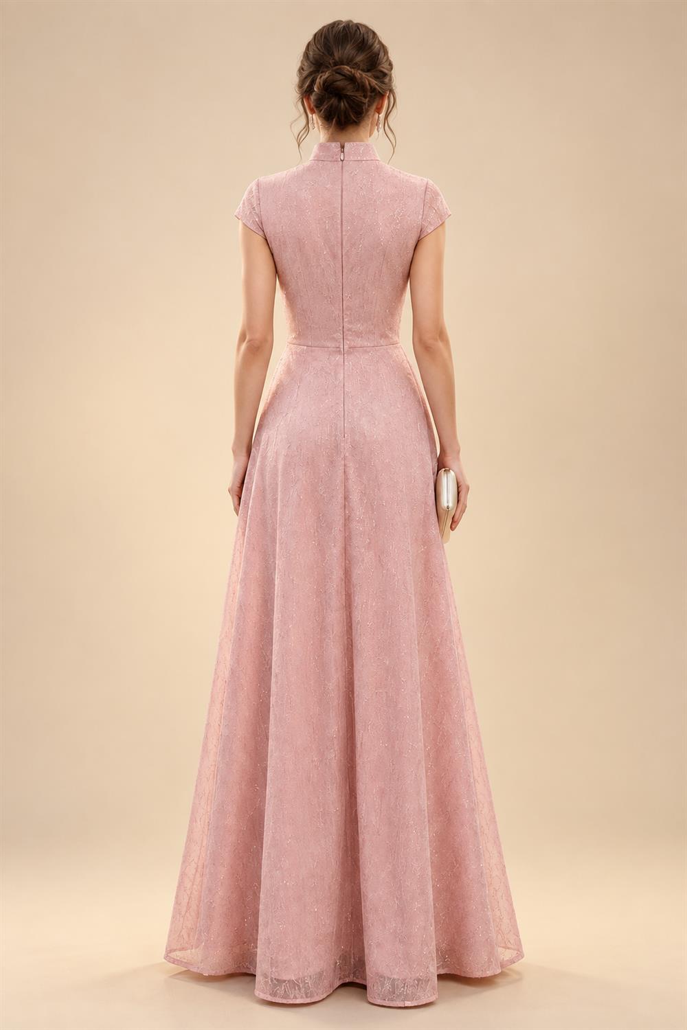 Pantsuits Separates Scoop Neck Sequins Asymmetrical Ankle-Length Mother of the Bride Dress with Slit (SHI22500132)