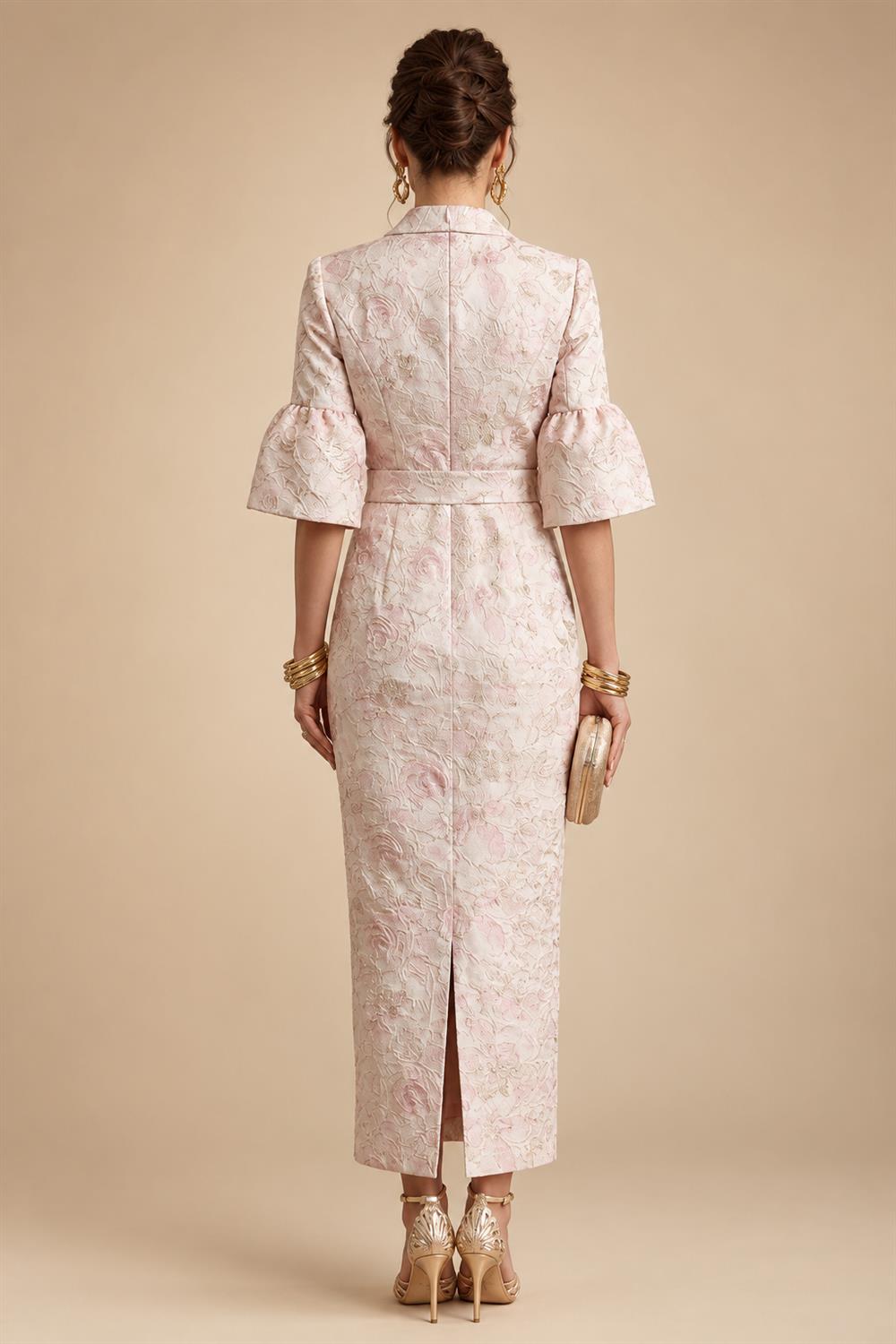 Chiffon Sheath/Column Scoop Neck Floor-Length Mother of the Bride & Groom Dresses with Lace Embroidery Bodice & Ruched Waist (SHI22501513)