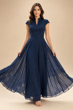 A-Line/Princess Off Shoulder Satin Floor-Length Mother of the Bride & Groom Dresses with 3D Flowers & Sweep Train (SHI22501552)