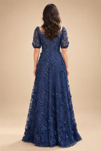 A-Line/Princess V-Neck Chiffon Maxi Mother of the Bride & Groom Dresses with Rhinestones & Pleats (SHI22501693)