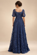 Jacquard A-Line/Princess V-Neck Floor-Length Mother of the Bride & Groom Dresses with Ruched Waist (SHI22501061)