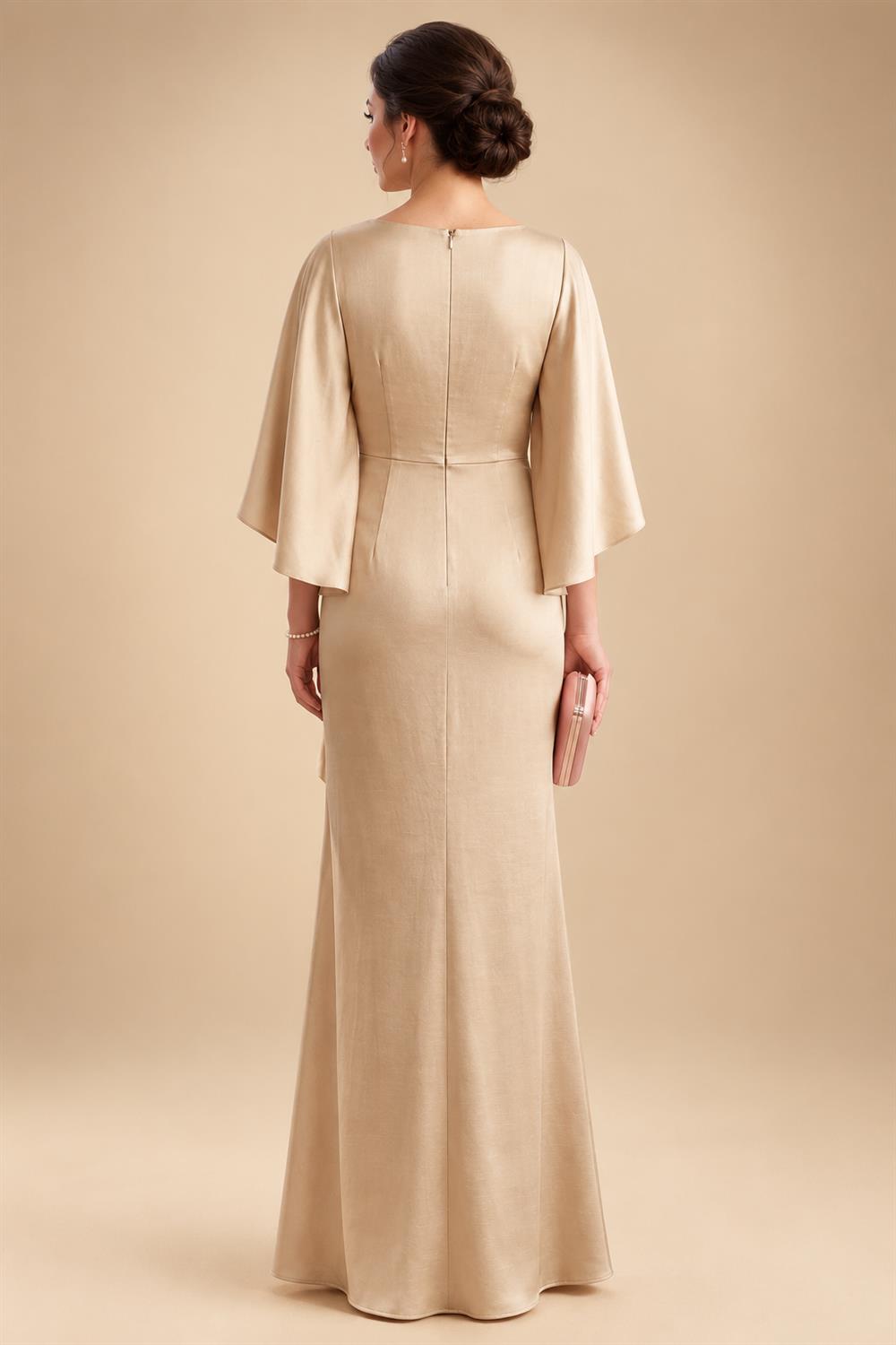 Lace Floral Sheath/Column Scoop Neck Floor-Length Mother of the Bride & Groom Dresses for Women (SHI22501493)