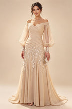 Sheath/Column V-Neck Sequin Maxi Mother of the Bride & Groom Dresses with Ruched Waist & Side Sash (SHI22501697)