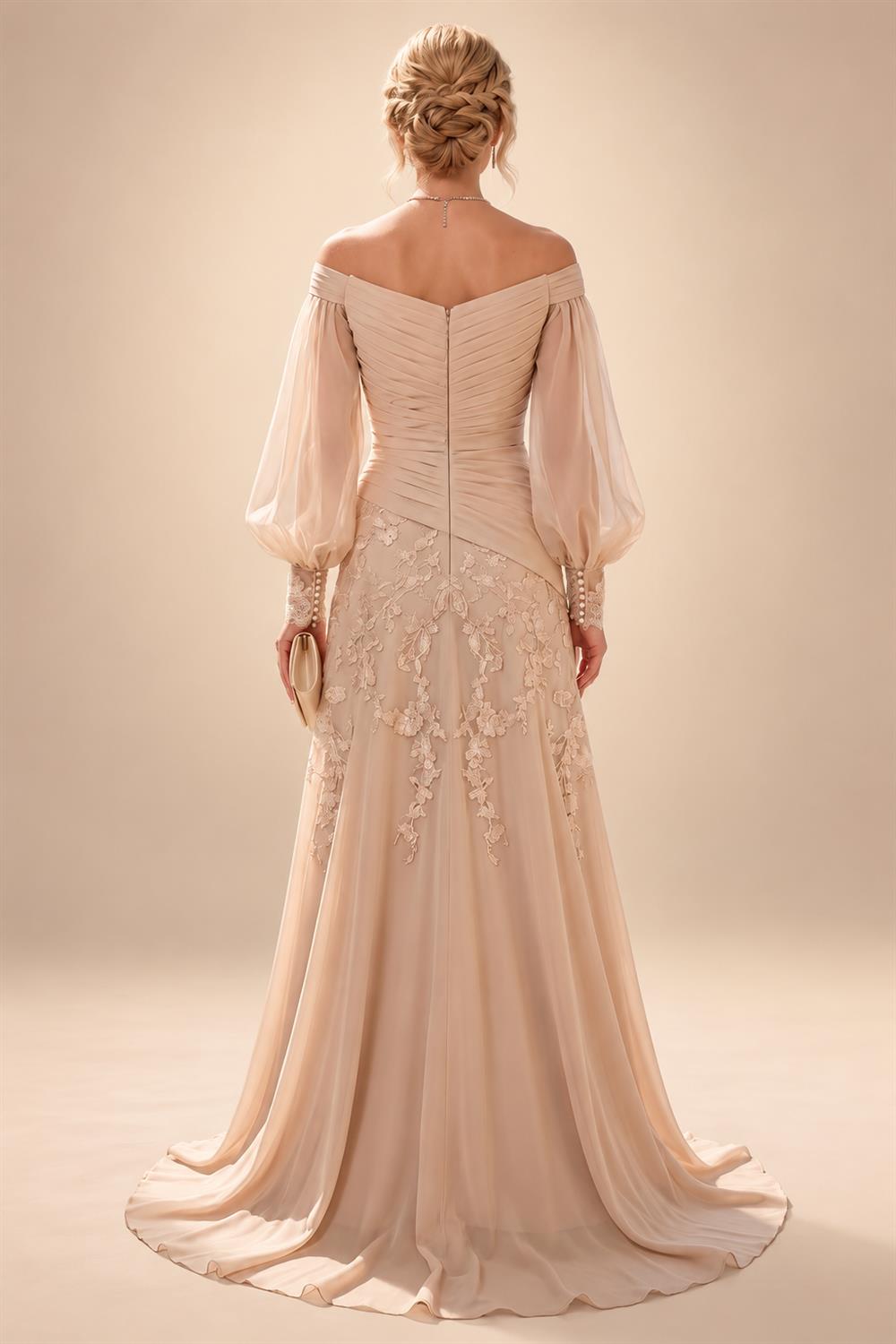 Sheath/Column Scoop Neck Velvet Maxi Mother of the Bride & Groom Dresses with Ruched Waist (SHI22501595)
