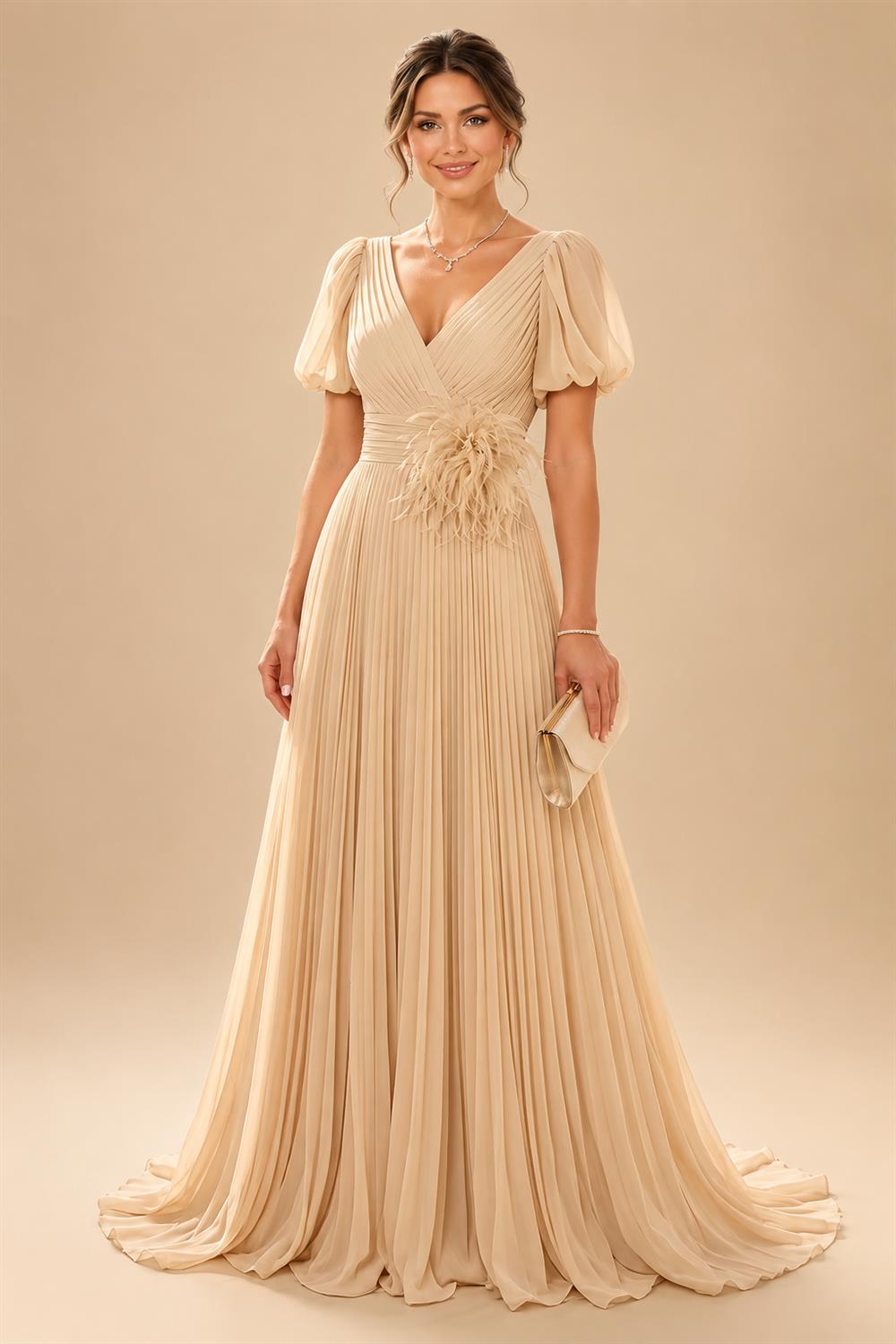 Sheath/Column Scoop Neck Satin Tea-Length Mother of the Bride & Groom Dresses with Ruched Waist (SHI22501621)