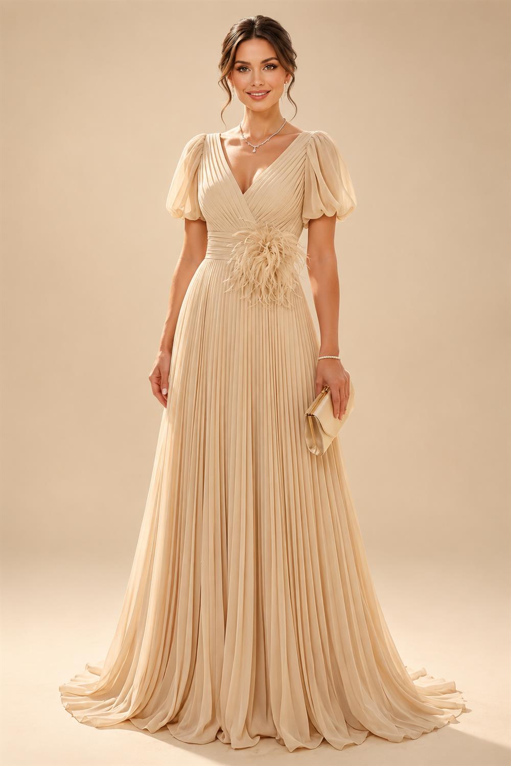 Sheath/Column Scoop Neck Velvet Maxi Mother of the Bride & Groom Dresses with Ruched Waist (SHI22501595)