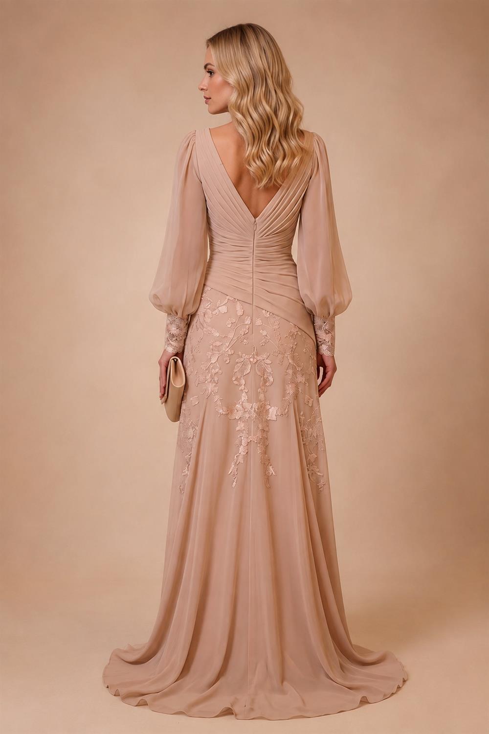 Sheath/Column Strapless Stretch Jersey Maxi Mother of the Bride & Groom Dresses with 3D Flowers & Slit (SHI22501694)