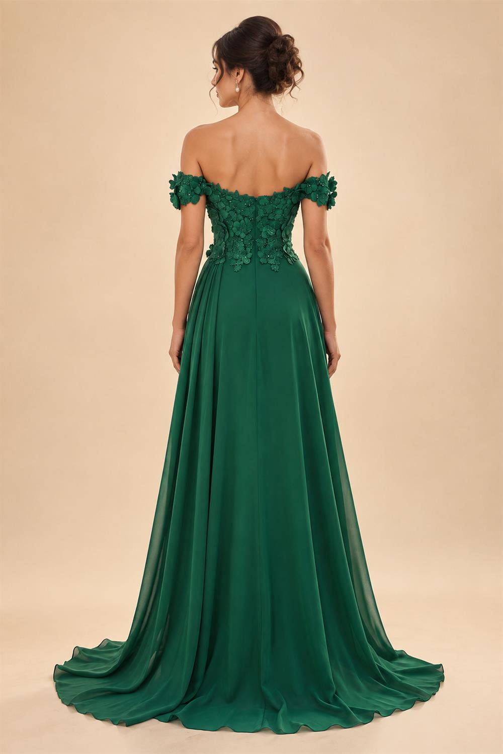 A-Line/Princess Sweetheart Chiffon Maxi Mother of the Bride & Groom Dresses with Lace Appliques & Sweep Train (SHI22501652)