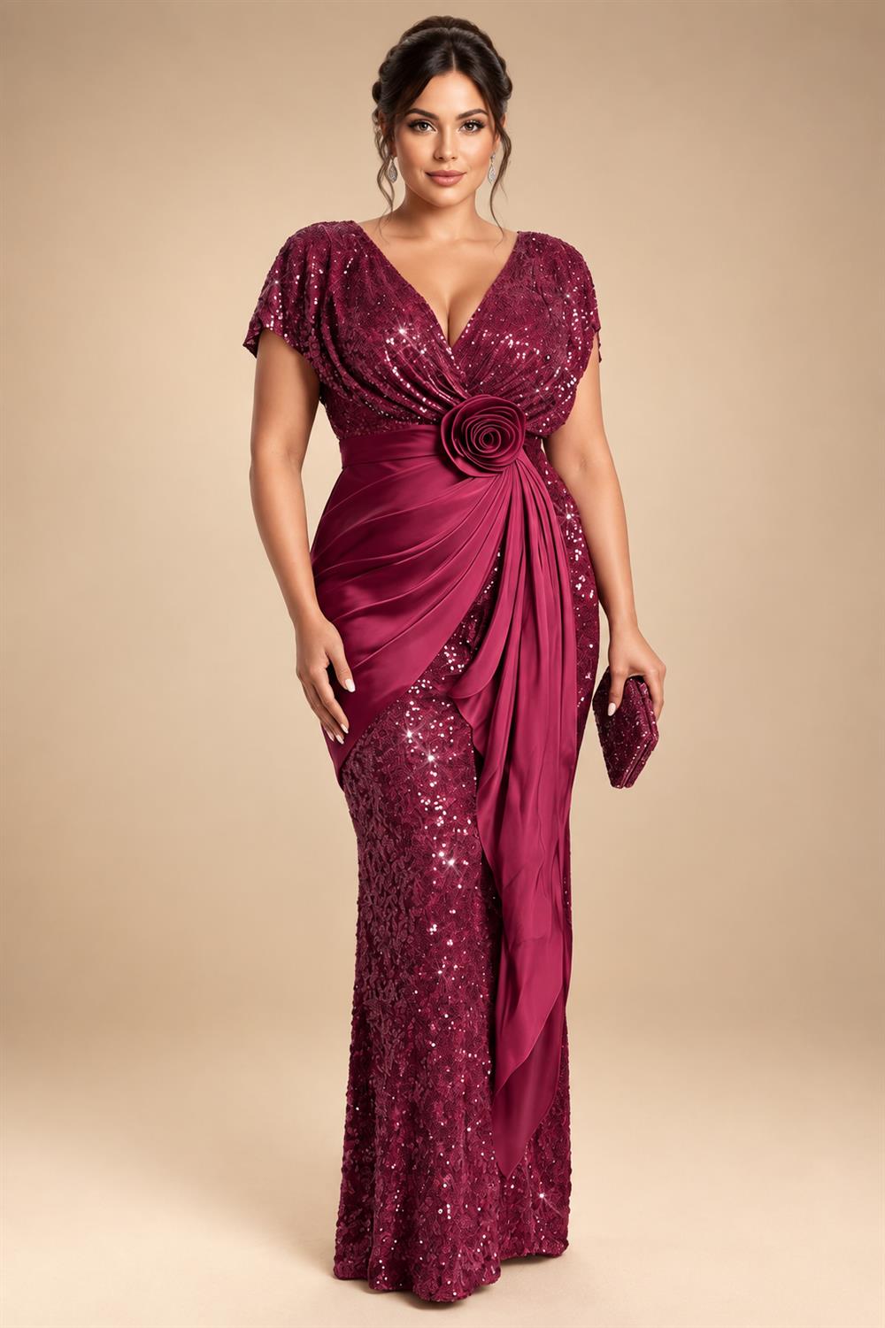 A-Line/Princess Sweetheart Chiffon Maxi Mother of the Bride & Groom Dresses with Lace Appliques & Sweep Train (SHI22501652)