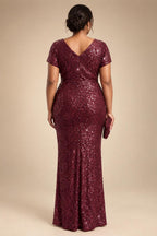 A-Line/Princess Sweetheart Chiffon Maxi Mother of the Bride & Groom Dresses with Lace Appliques & Sweep Train (SHI22501652)