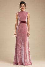 Jacquard Sheath/Column V-Neck Tea-Length Mother of the Bride & Groom Dresses for Women (SHI22501292)