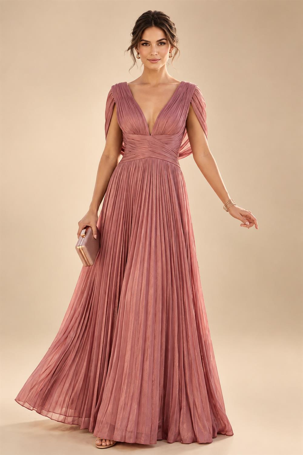 Sheath Satin 3/4 Sleeves Maxi Mother of the Bride & Groom Dresses with Chiffon Cape (SHI22500709)