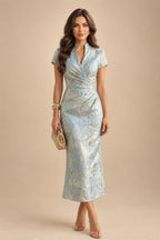 Sequin Bodycon Spaghetti Straps Short Homecoming Dresses with Ruched Bodice (SHI22370098)