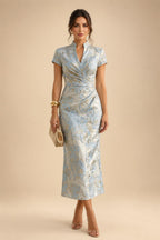 Lace Appliques Sheath/Column Scoop Neck Floor-Length Mother of the Bride & Groom Dresses for Women (SHI22501013)