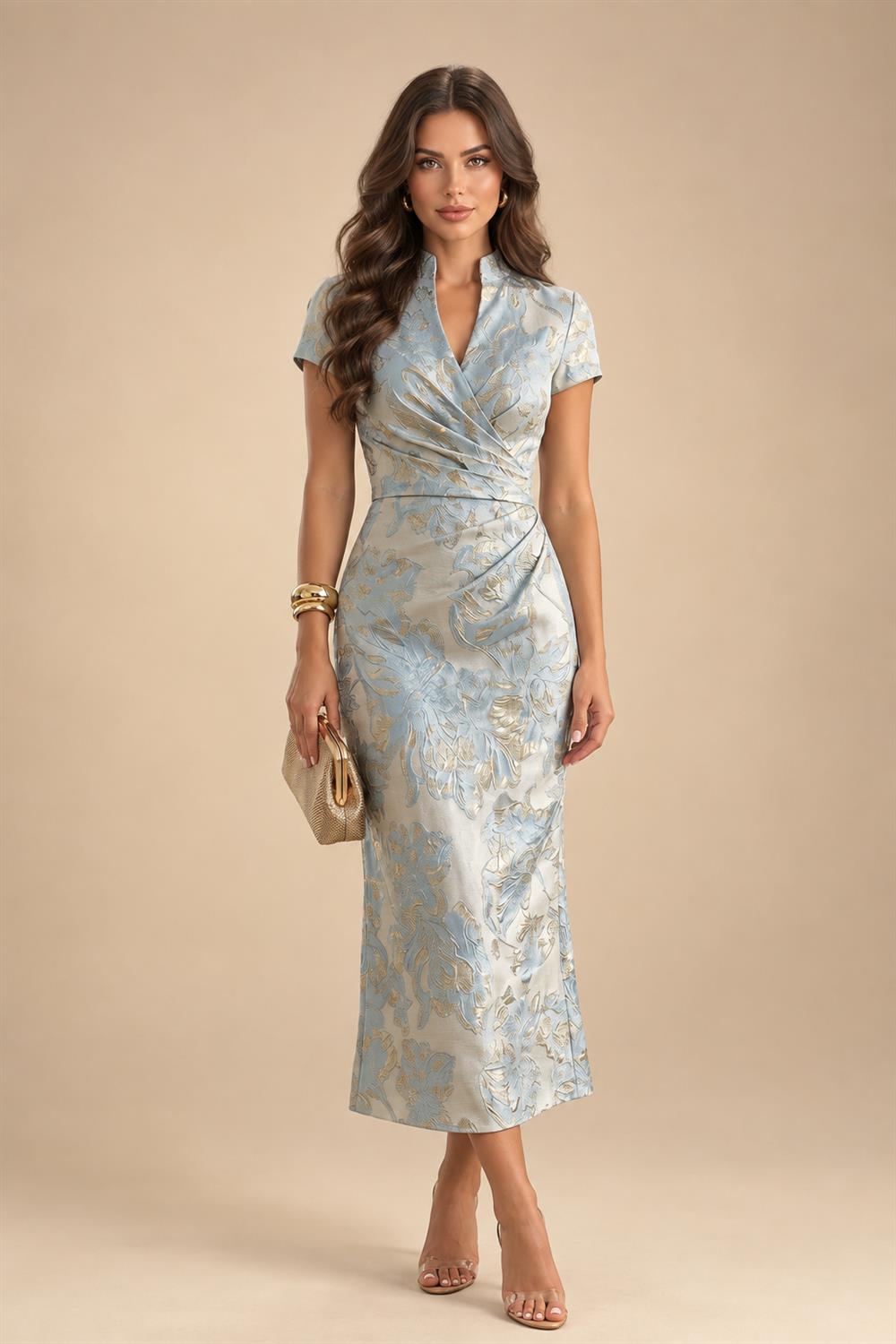 Chiffon Lace A-Line/Princess Off Shoulder Long Mother of the Bride & Groom Dresses with Ruched Waist & Sweep Train (SHI22501250)