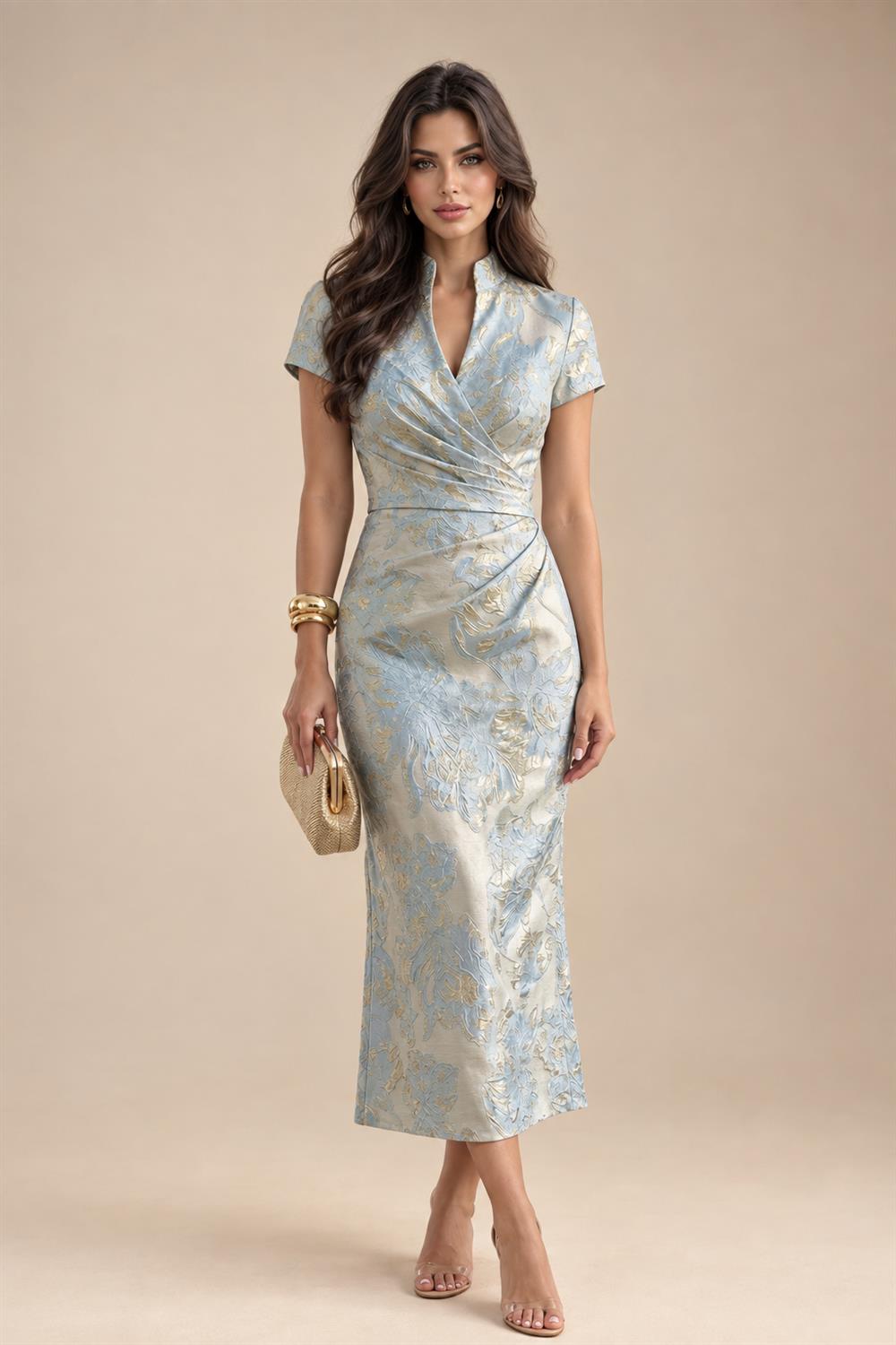 A-Line/Princess Mini Sparkly Sequin Tiered Homecoming Dresses with Spaghetti Straps (SHI22370561)