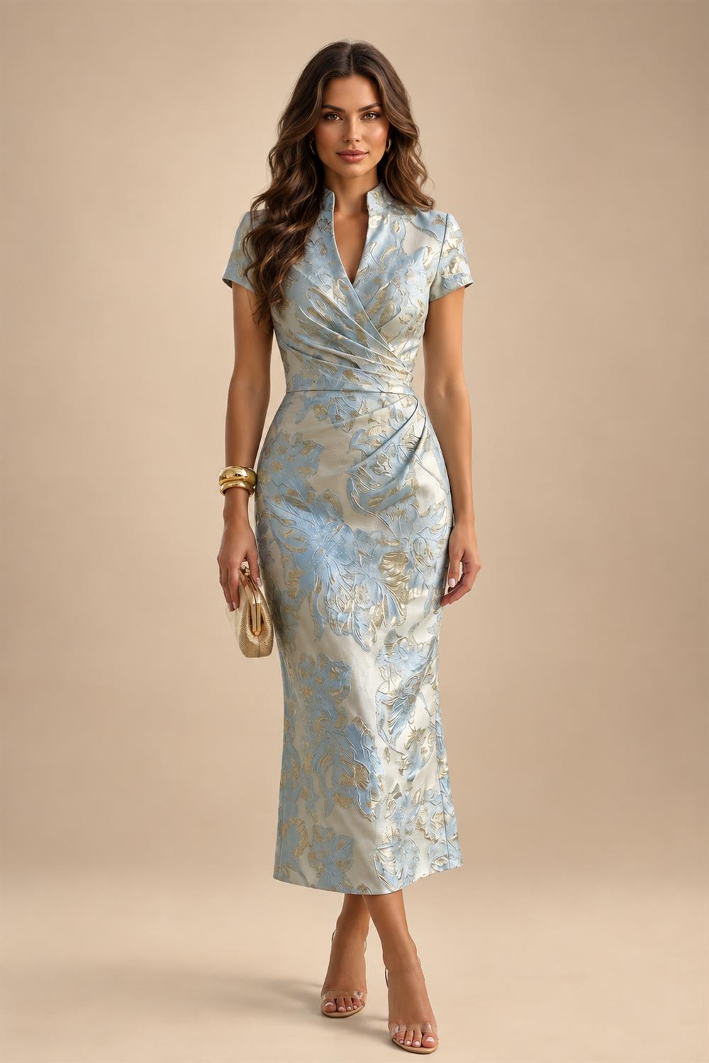 A-Line/Princess Mini Sparkly Sequin Tiered Homecoming Dresses with Spaghetti Straps (SHI22370561)