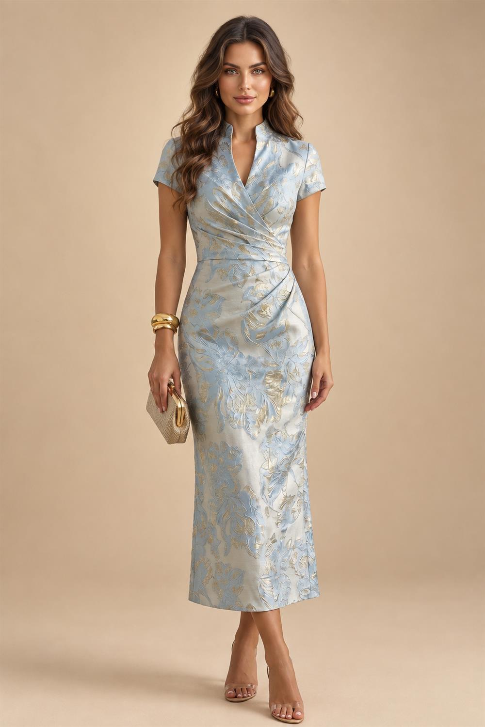 A-Line/Princess Strapless Jacquard Mini Homecoming Dresses with Bow & Pearls (SHI22370552)