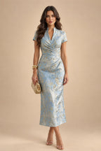 Satin Bodycon Strapless Short Homecoming Dresses with Corset Bodice & Sash (SHI22370318)