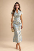 Satin Bodycon Spaghetti Straps Short Homecoming Dresses with Ruched Bodice (SHI22370321)