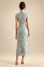 Pantsuits Separates Scoop Neck Sequins Asymmetrical Ankle-Length Mother of the Bride Dress with Slit (SHI22500132)