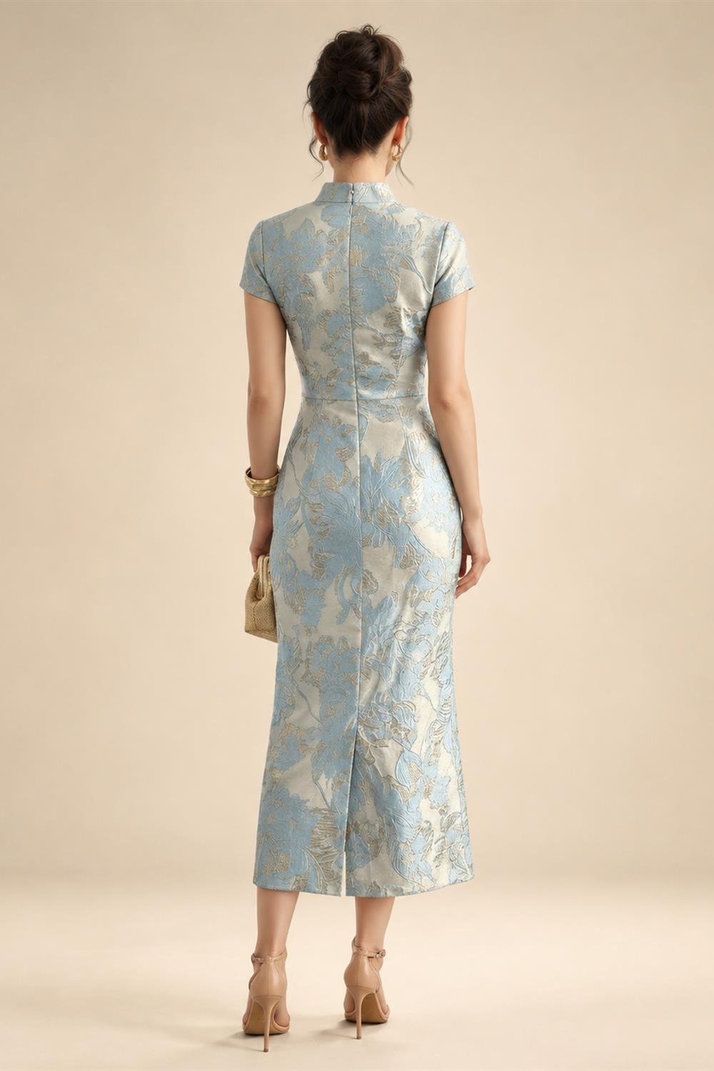 Tulle A-Line/Princess V-Neck Floor-Length Mother of the Bride & Groom Dresses with 3D Flowers (SHI22501351)
