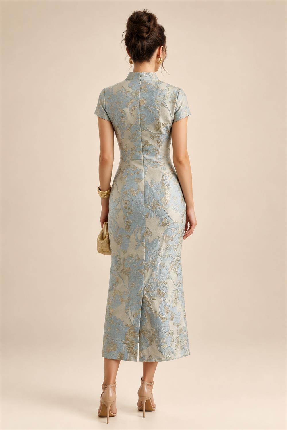 Sleeveless Lace Appliques Mother of the Bride Dresses with 3D Flower (SHI22500545)