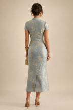 Sheath/Column Scoop Neck Velvet Maxi Mother of the Bride & Groom Dresses with Ruched Waist (SHI22501595)