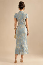 A-Line/Princess Scoop Neck Chiffon Floor-Length Mother of the Bride & Groom Dresses for Women (SHI22501635)