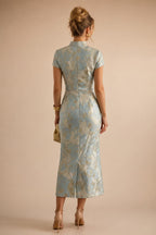 Chiffon Lace A-Line/Princess Off Shoulder Long Mother of the Bride & Groom Dresses with Ruched Waist & Sweep Train (SHI22501250)