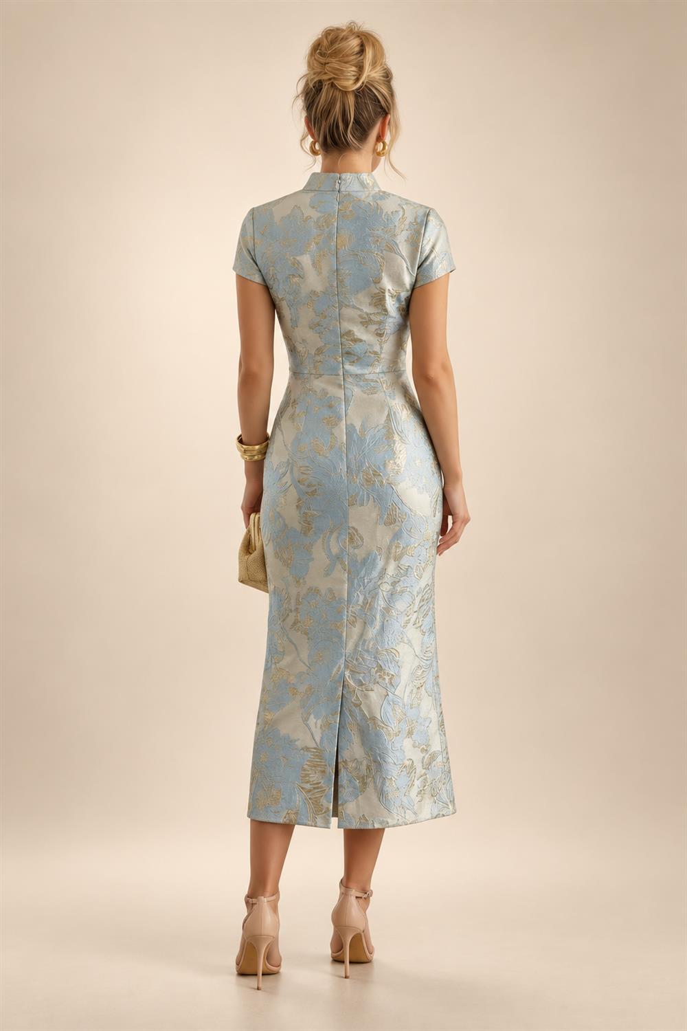 A-Line Floor Length One Shoulder Long Mother of the Bride Dresses with Lace (SHI22500179)