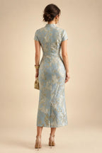 A-Line/Princess V-Neck Chiffon Floor-Length Mother of the Bride & Groom Dresses with Lace Appliques & Pleats (SHI22501670)