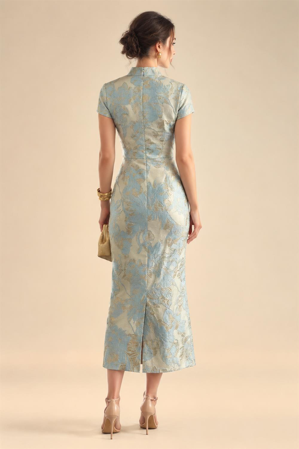 Sheath/Column Scoop Neck Velvet Floor-Length Mother of the Bride & Groom Dresses with Ruched Waist & Pockets (SHI22501602)