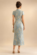 Lace Sheath/Column One Shoulder Floor-Length Mother of the Bride & Groom Dresses with Ruched Waist (SHI22500892)