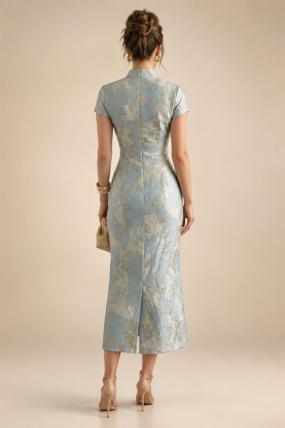 Sheath/Column Asymmetric Neck Satin Maxi Mother of the Bride & Groom Dresses with Side Sash, Slit & Ruched Waist (SHI22501643)