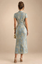 Lace V-Neck Floor-Length Mother of the Bride & Groom Dresses for Women with Ruffles (SHI22501076)