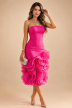 Chiffon A-Line/Princess Scoop Neck Short Mother of the Bride & Groom Dresses Tiered (SHI22500912)