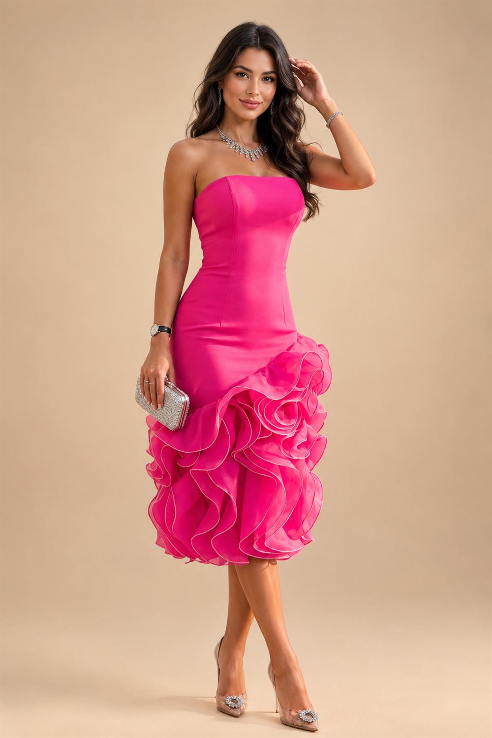 Sequin Floral Sheath Floor-Length Mother of the Bride & Groom Dresses with Satin Bodice (SHI22500925)