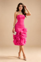 Jumpsuit Scoop Neck Chiffon Maxi Mother of the Bride Pantsuits with 3D Flowers & Bow (SHI22501634)
