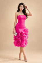 Floral Print Sheath/Column Scoop Neck Floor-Length Mother of the Bride & Groom Dresses with Ruched Waist (SHI22501153)